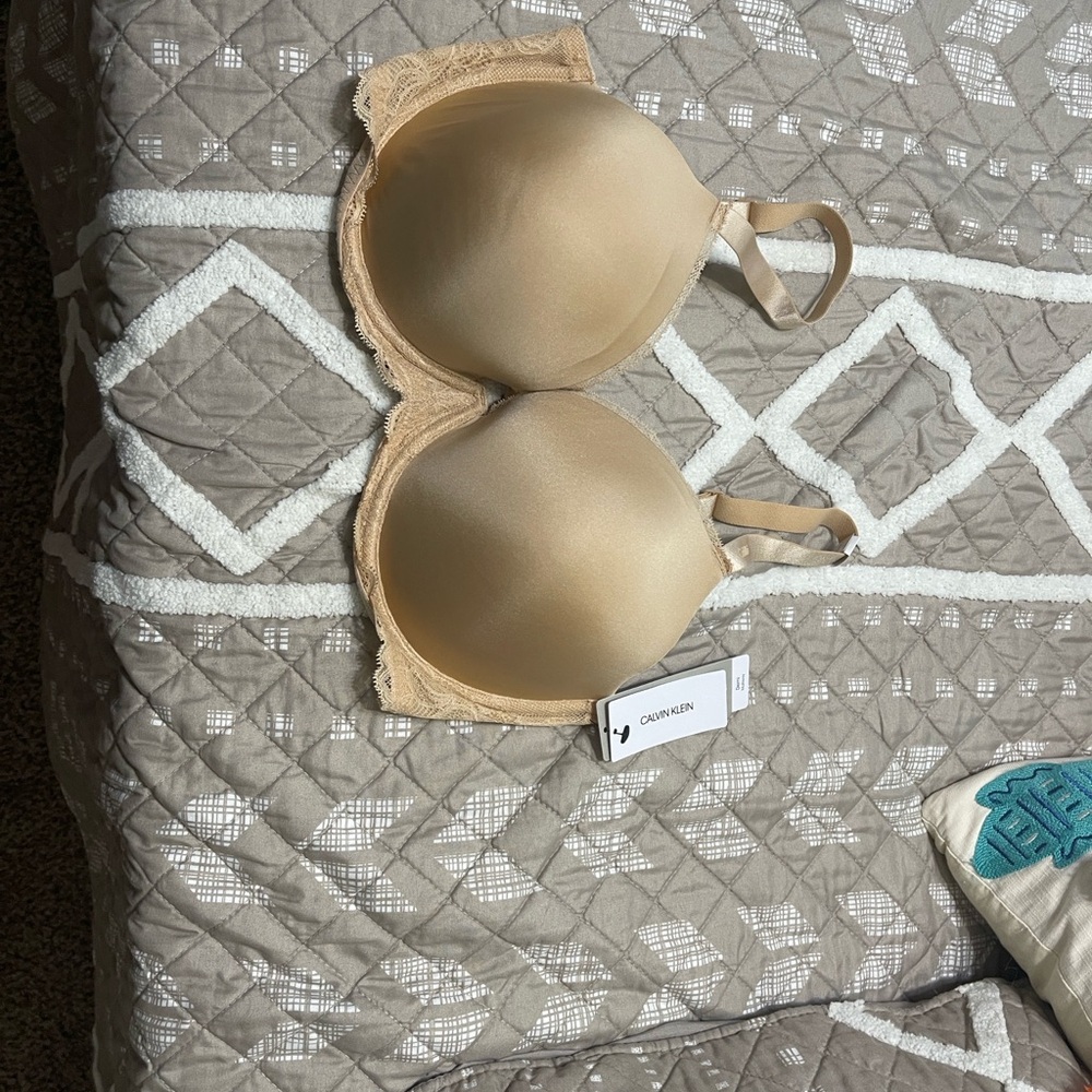 Calvin Klein Beige Underwire Bra